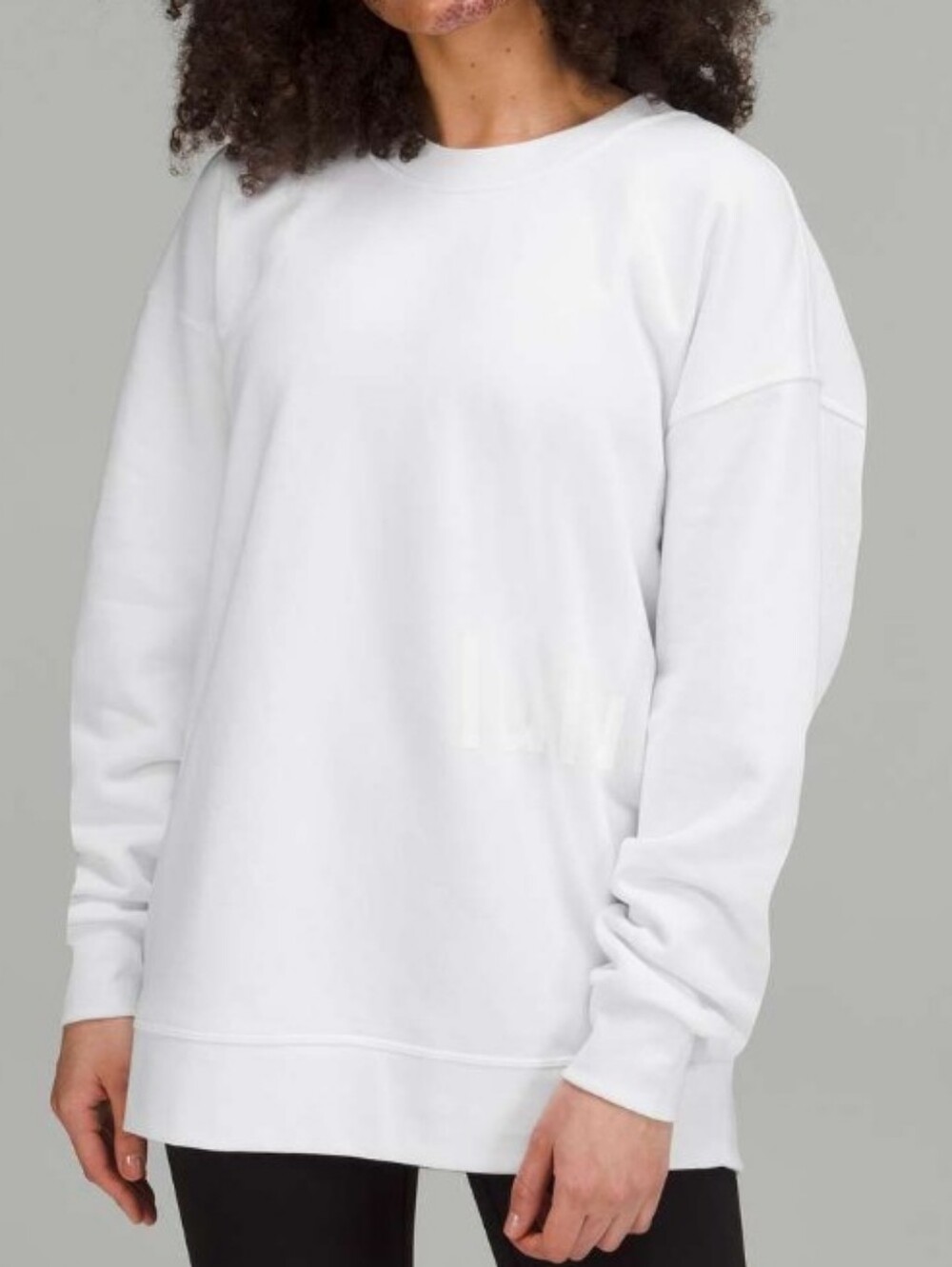 lululemon athletica Oversized OffWhite Crew Neck Sweater Size L